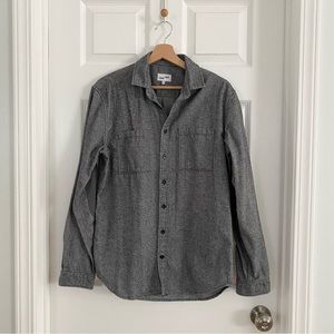 Frank & Oak Elbow Patch Long Sleeve Shirt